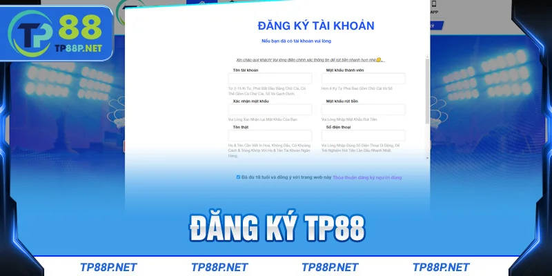 đăng ký tp88